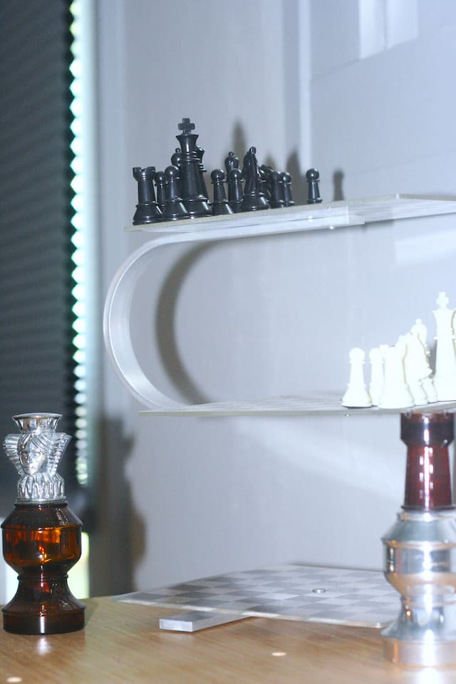 We found it - 3D chess as played on Star Trek.