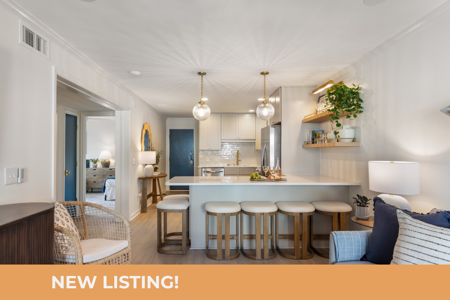 Kitchen Island | 211C Oceanside Villas | Isle of Palms SC | IOP Escapes Villa Solea
