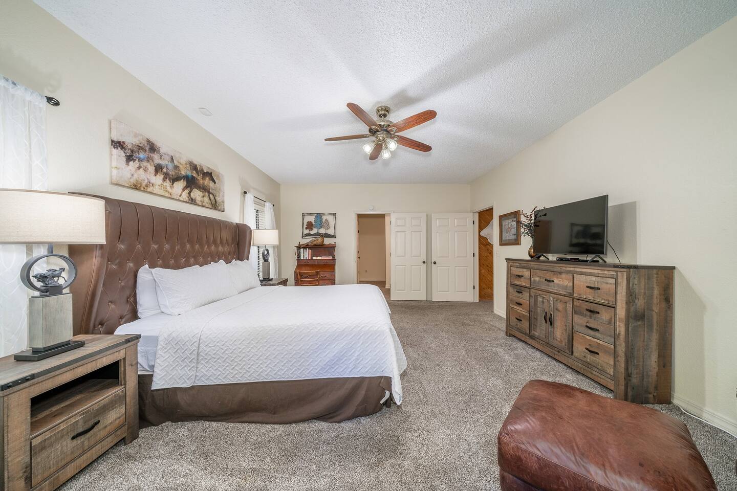 -Master bedroom from french door deck access
