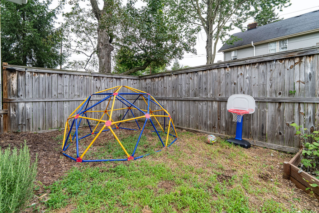 Outside in the backyard we are constantly adding new stuff for Littles!  We have two under 6 and always do our best to make our guests feel at home and enjoy their time with family/friends.