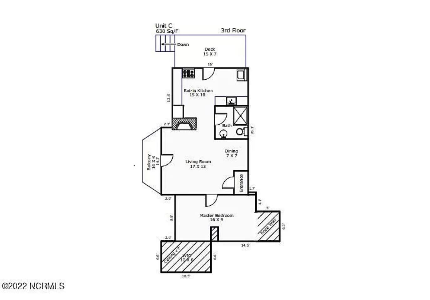 A large spacious floorplan that flows.