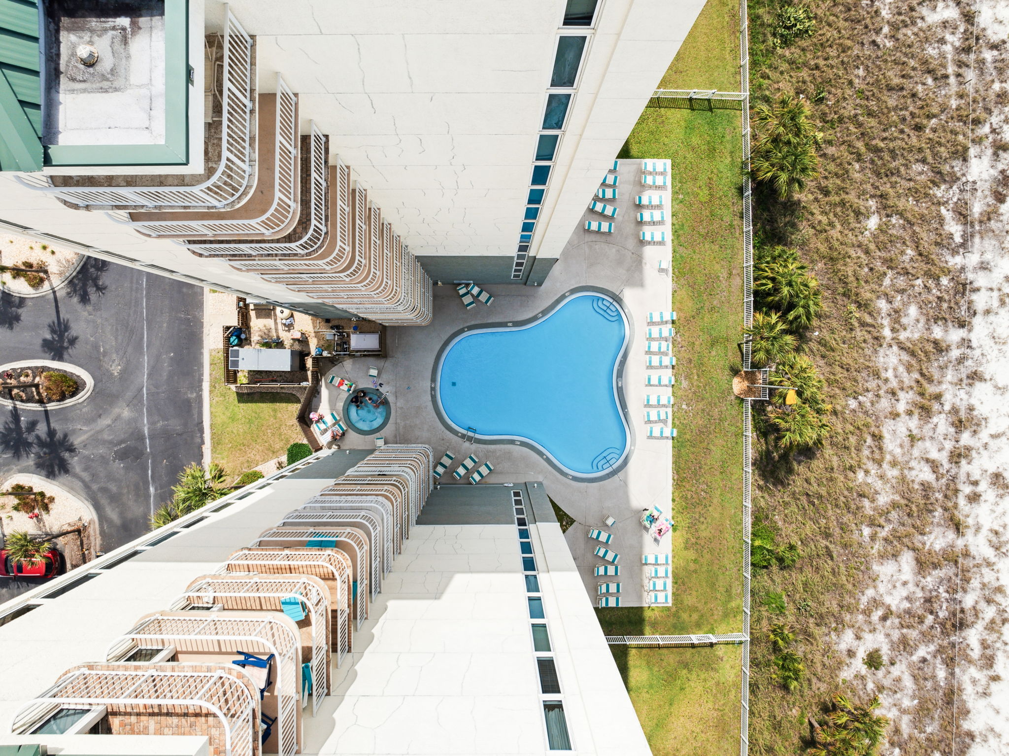 One of Long Beach Resort's pools