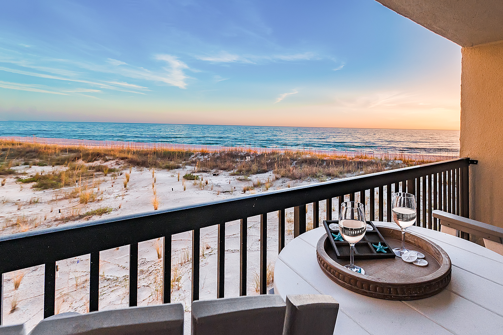 Stunning views directly from the balcony, being on the 2nd floor puts you so close to the water. 