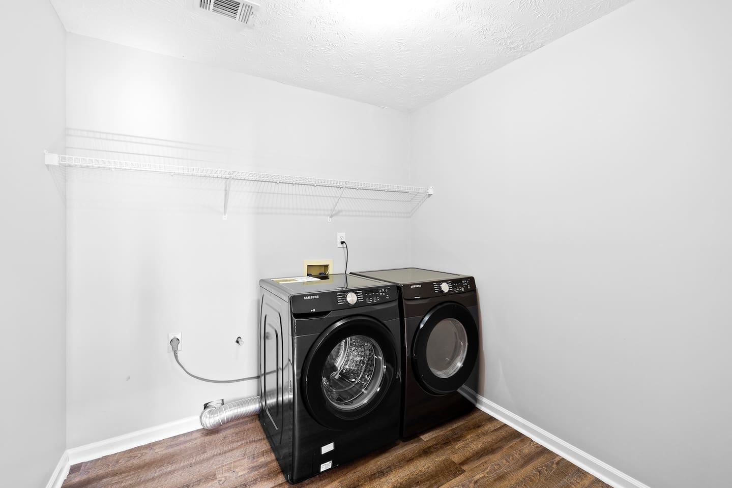 Large washer & dryer for your use. 