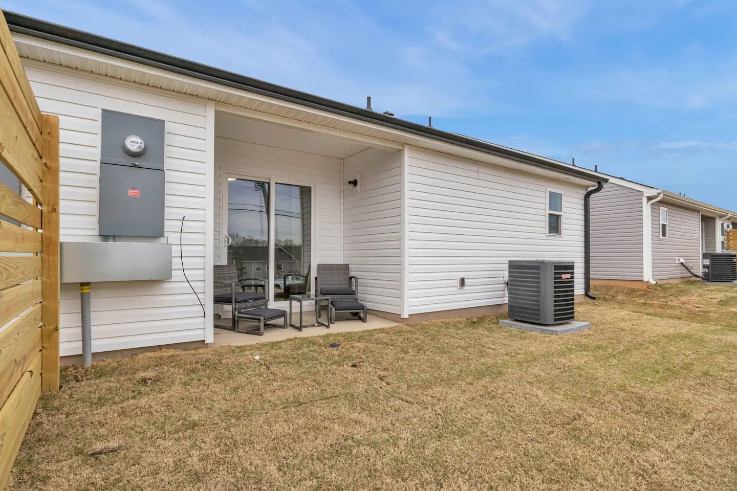 Left side of duplex - Back patio