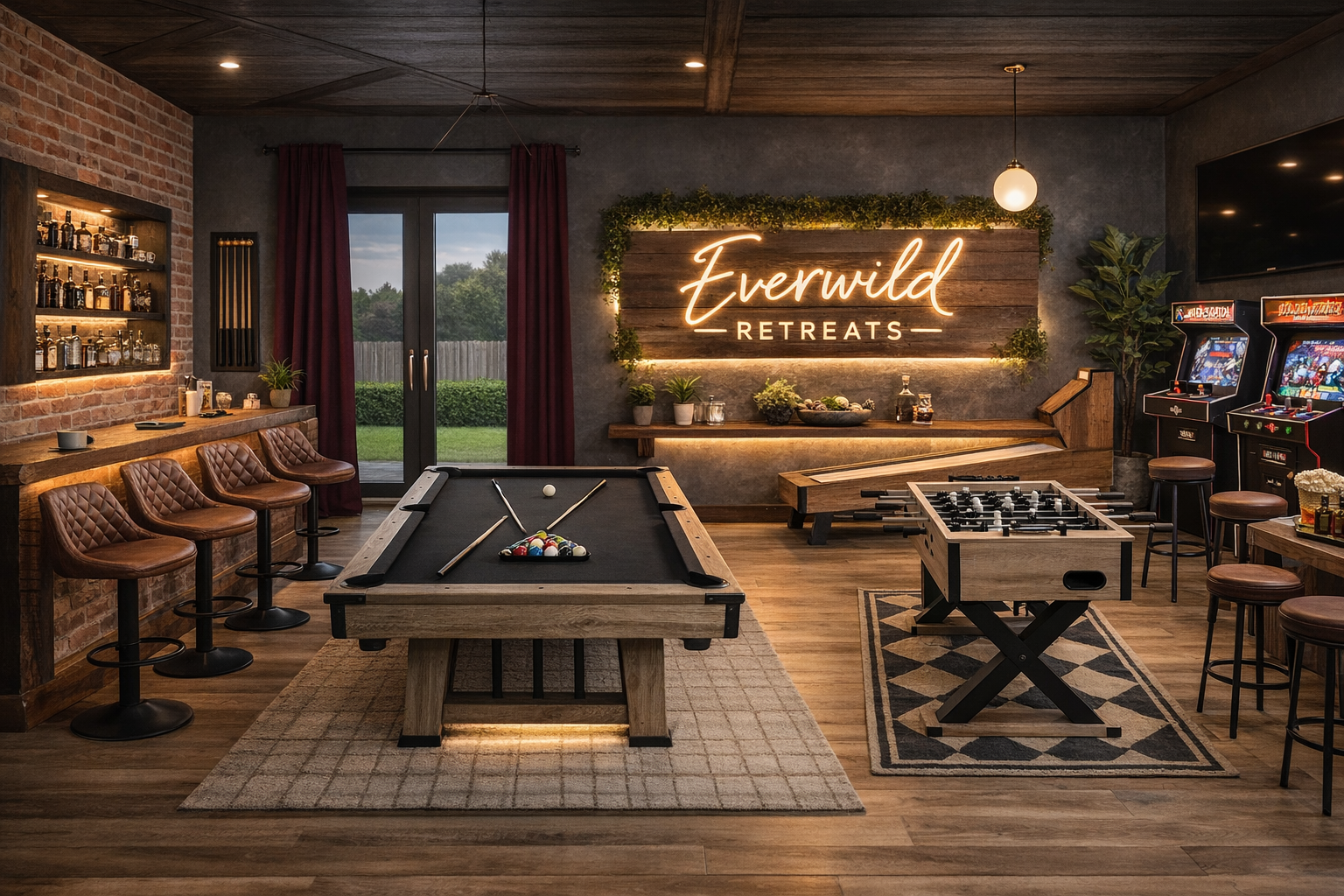 After hours, this is where the night continues. A preview of the speakeasy-inspired game lounge taking shape at Summit House. Summit House is currently pre-launch, opening March 2026. 