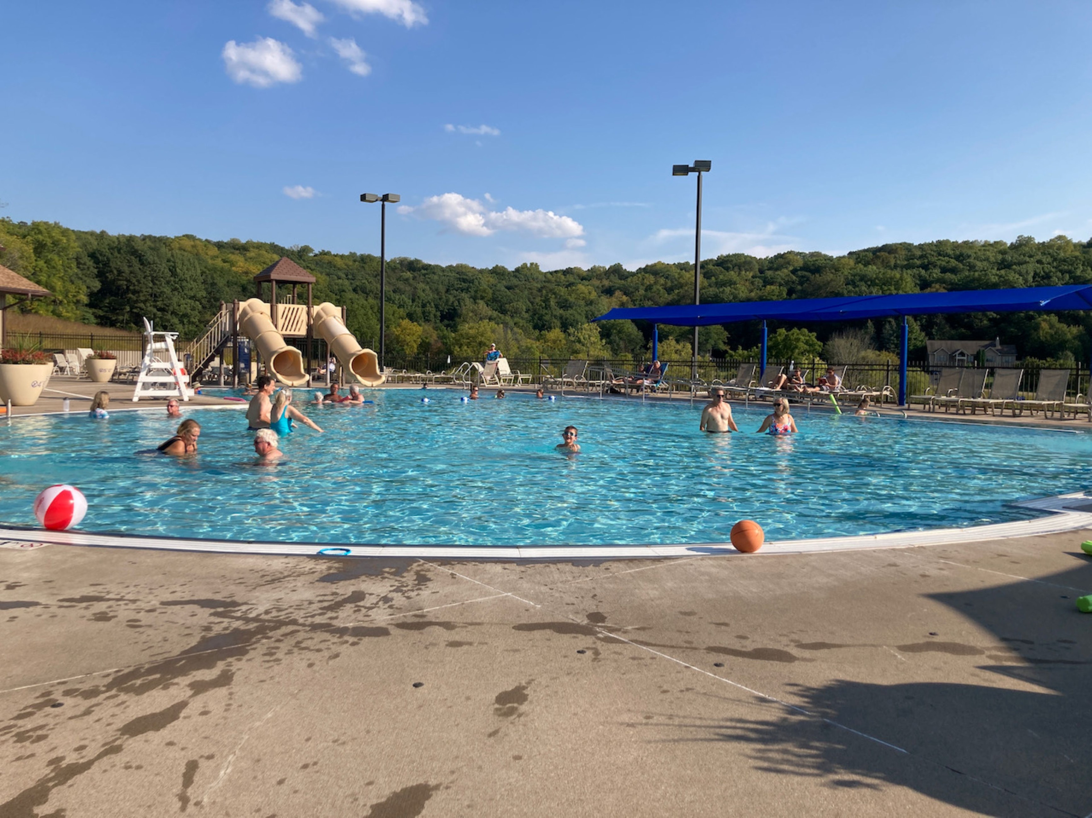 Outdoor pool at the Owners club
