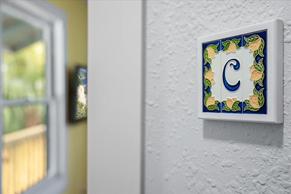 Imported tiles from the Amalfi Coast in Italy, this place is authentic!