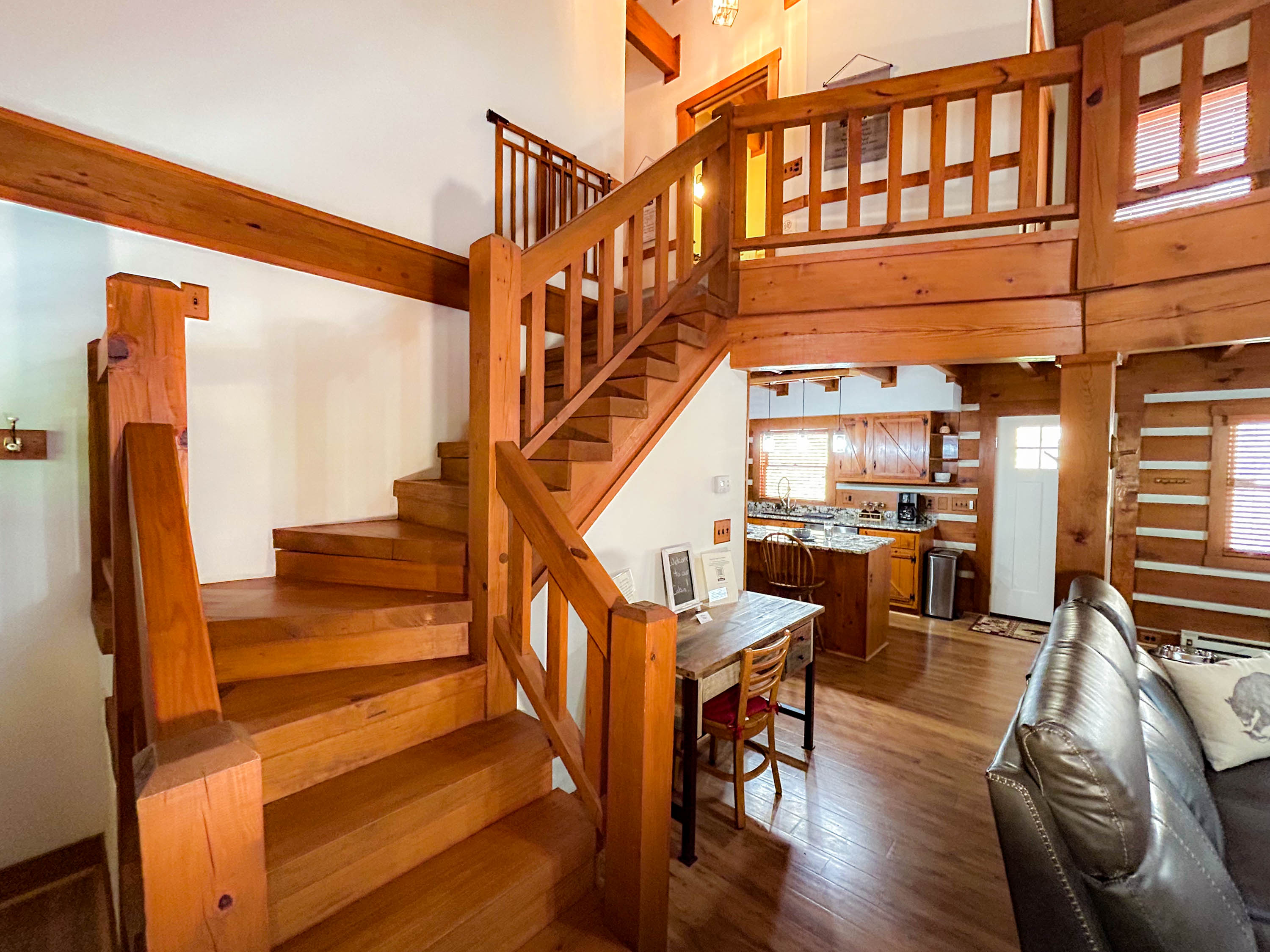 stairs leading to the upstairs in the main house