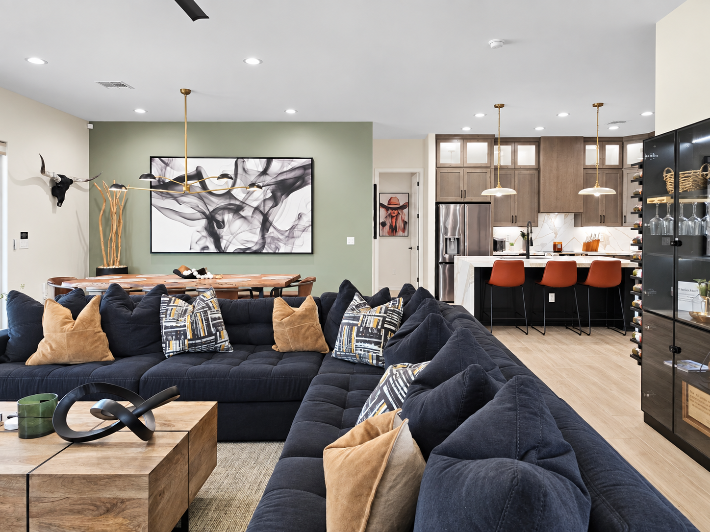 Open living concept. 