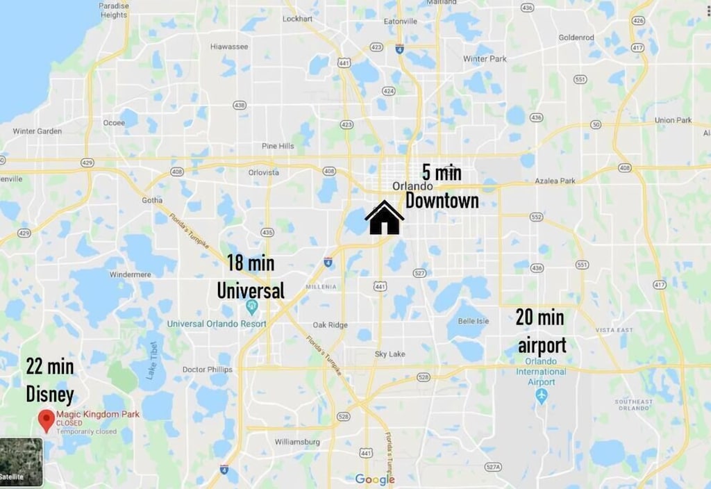 Centrally located, very convenient.