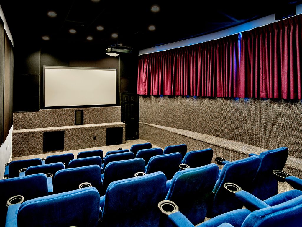 20-seat clubhouse movie theater