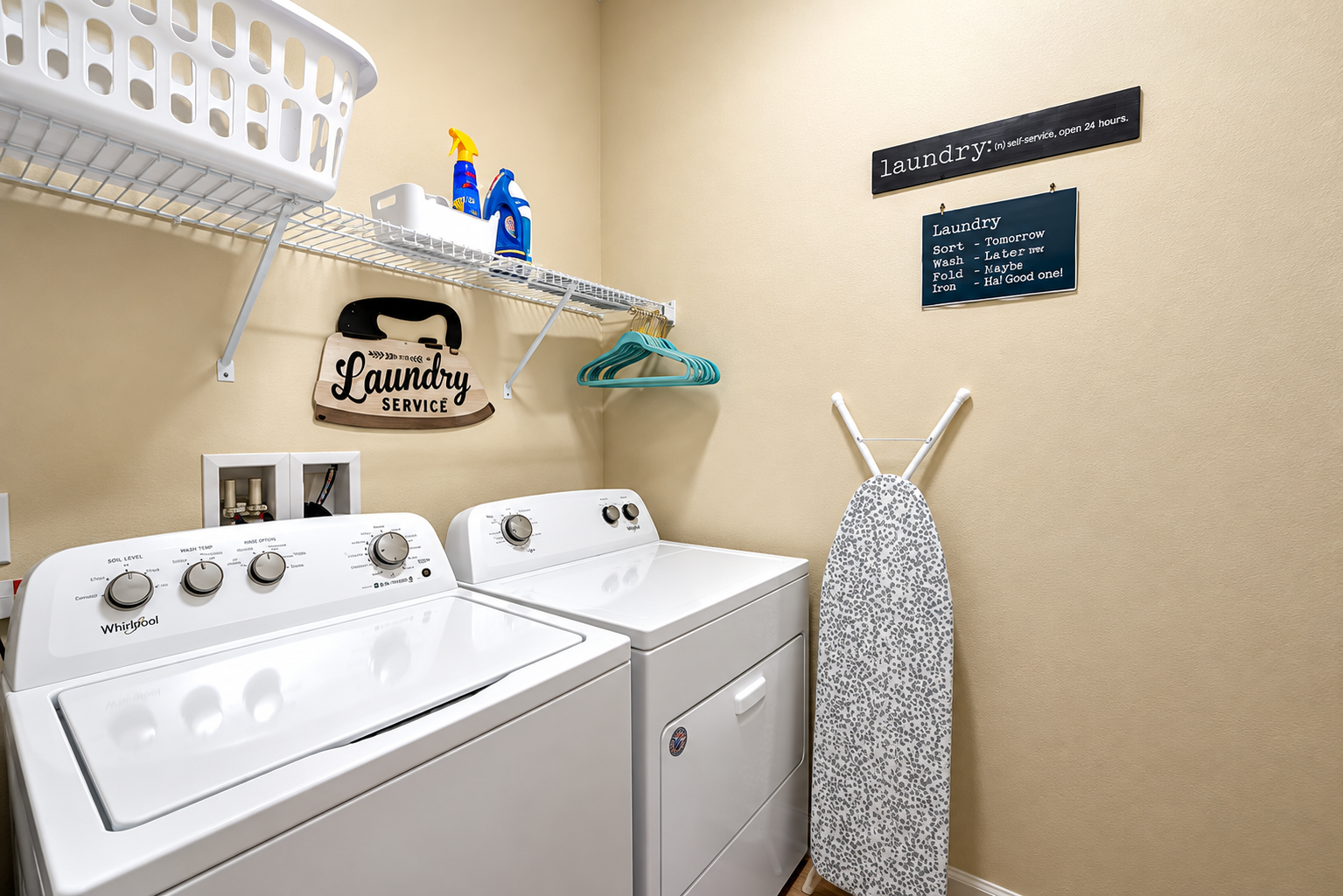 No need to overpack. You can do laundry! We provide a few pods to get your started.