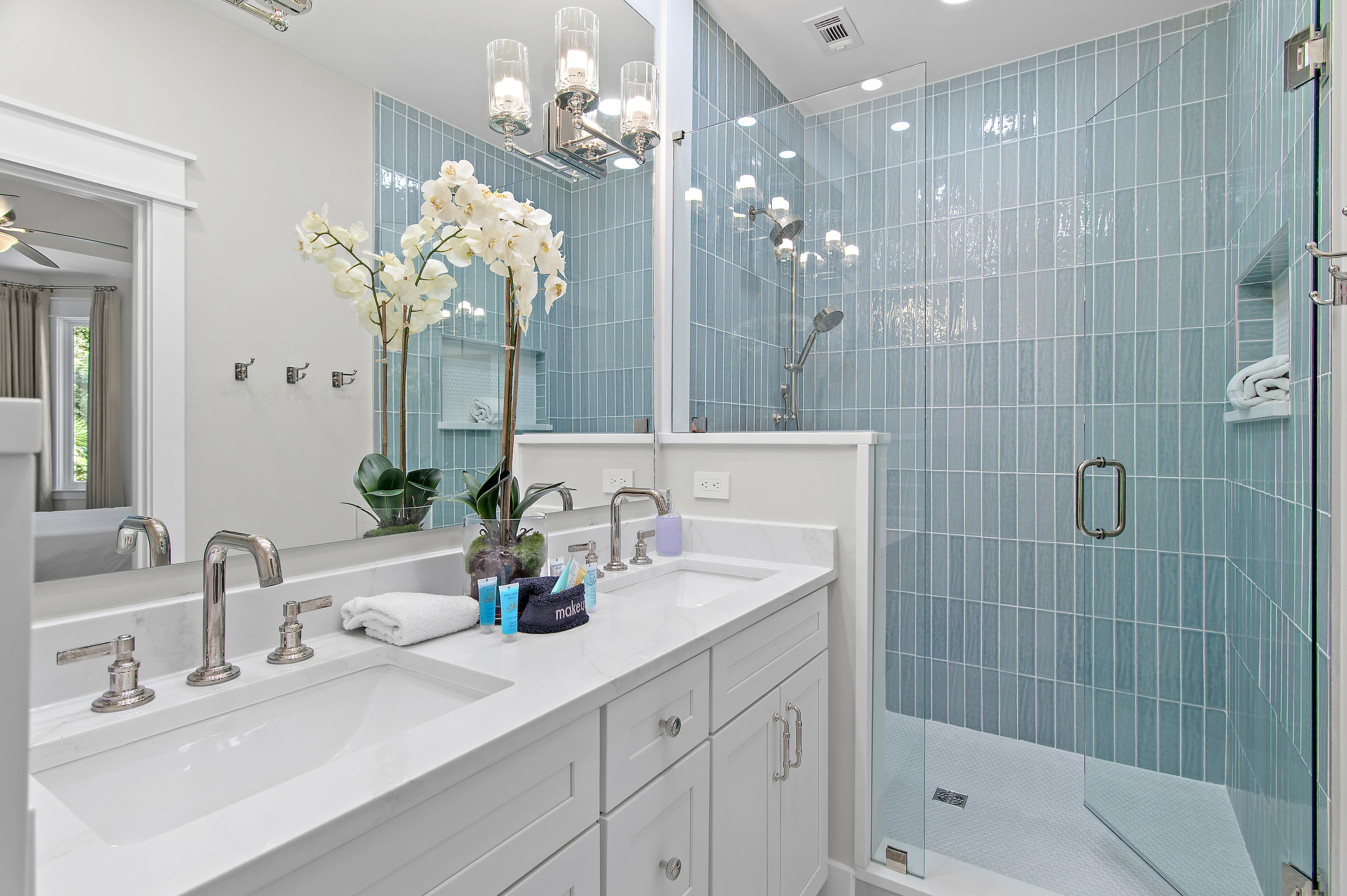 Updated Mater Bathroom with expansive walk-in shower
