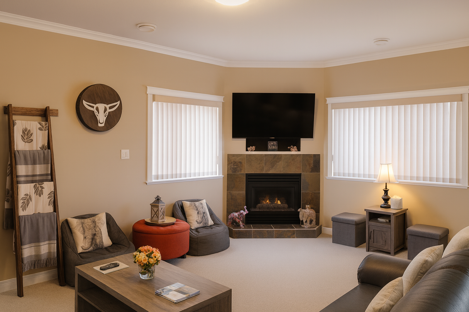 Living Room - Two leather couches
