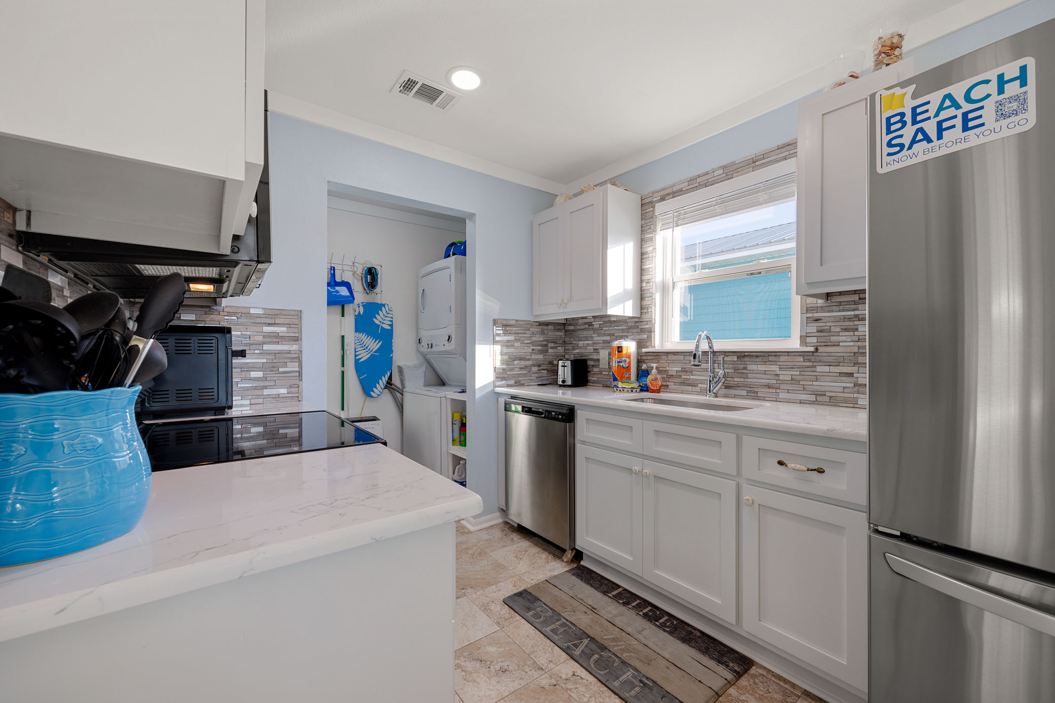 Updated Kitchen with quartz counters and stainless appliances