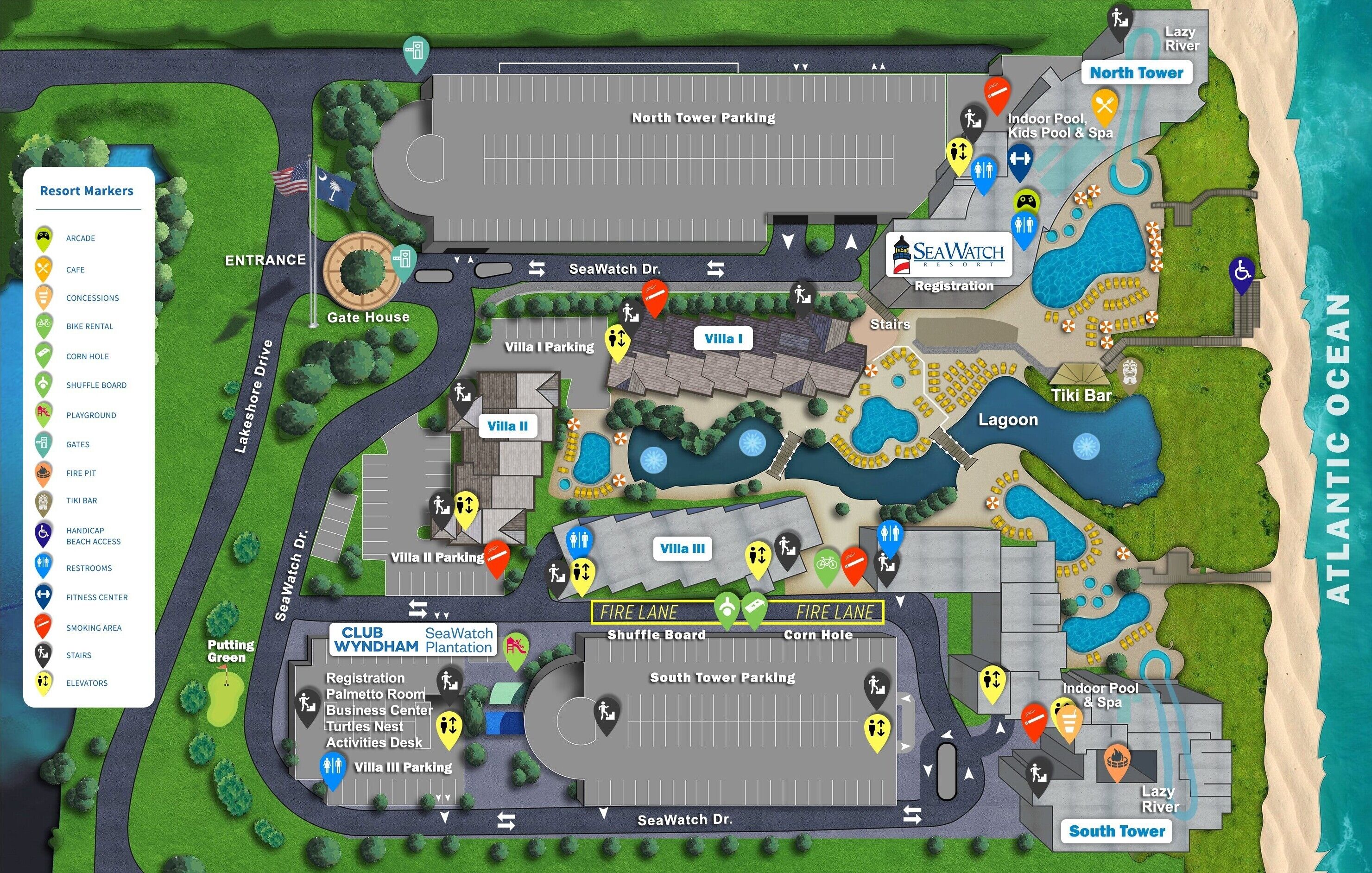Seawatch Resort Site Map