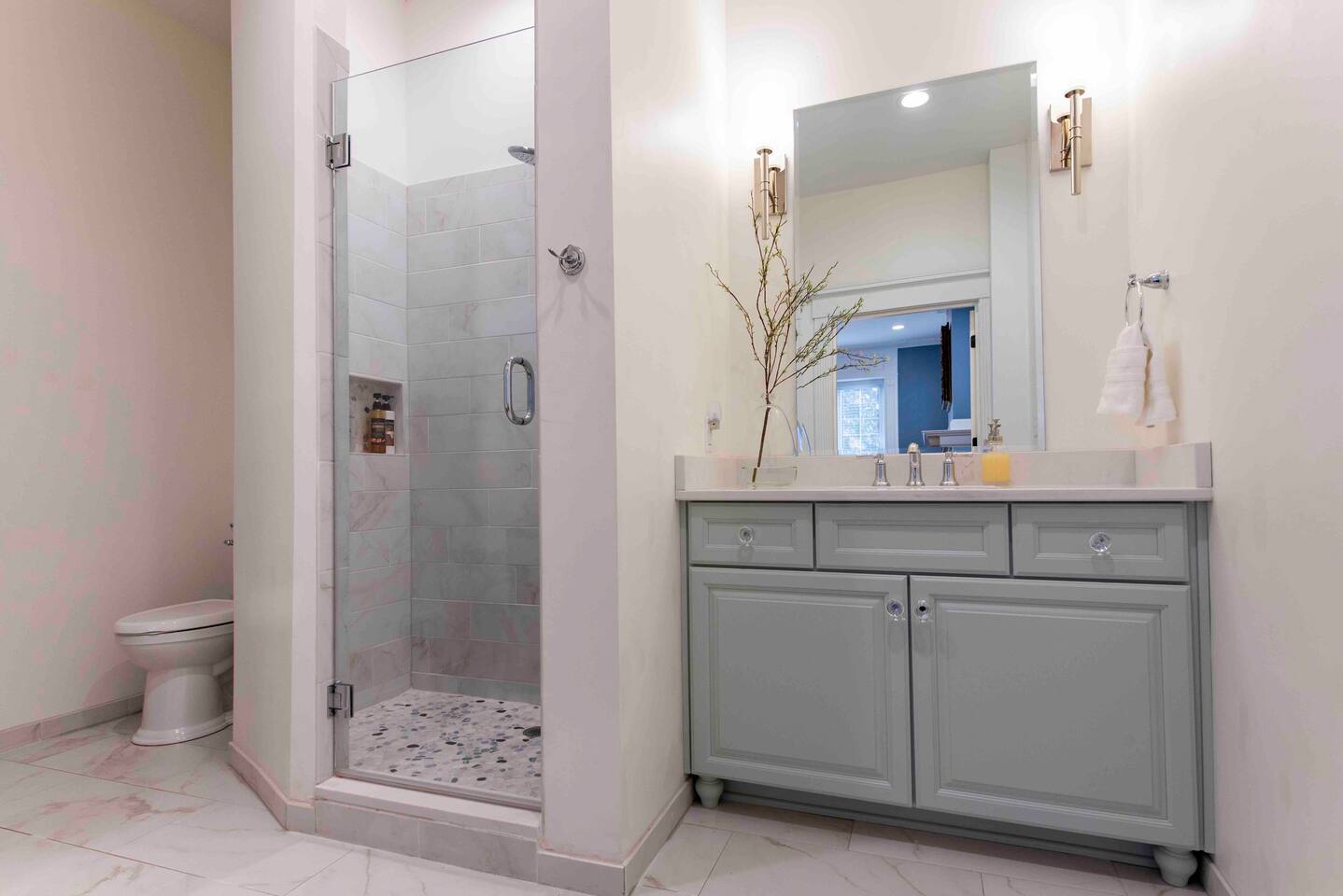 Attached Renovated Master Bathroom ~ Walk In Closet