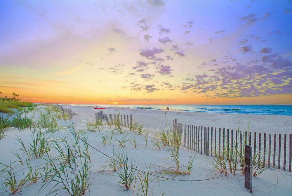 Majestic sunrise view at Hilton Beach