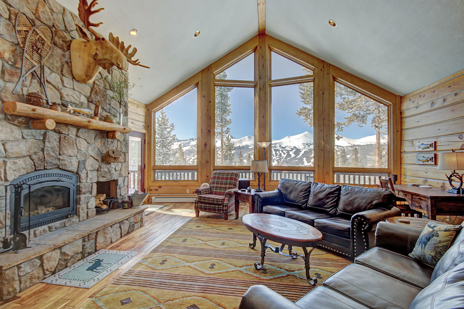 Living room with amazing west facing views