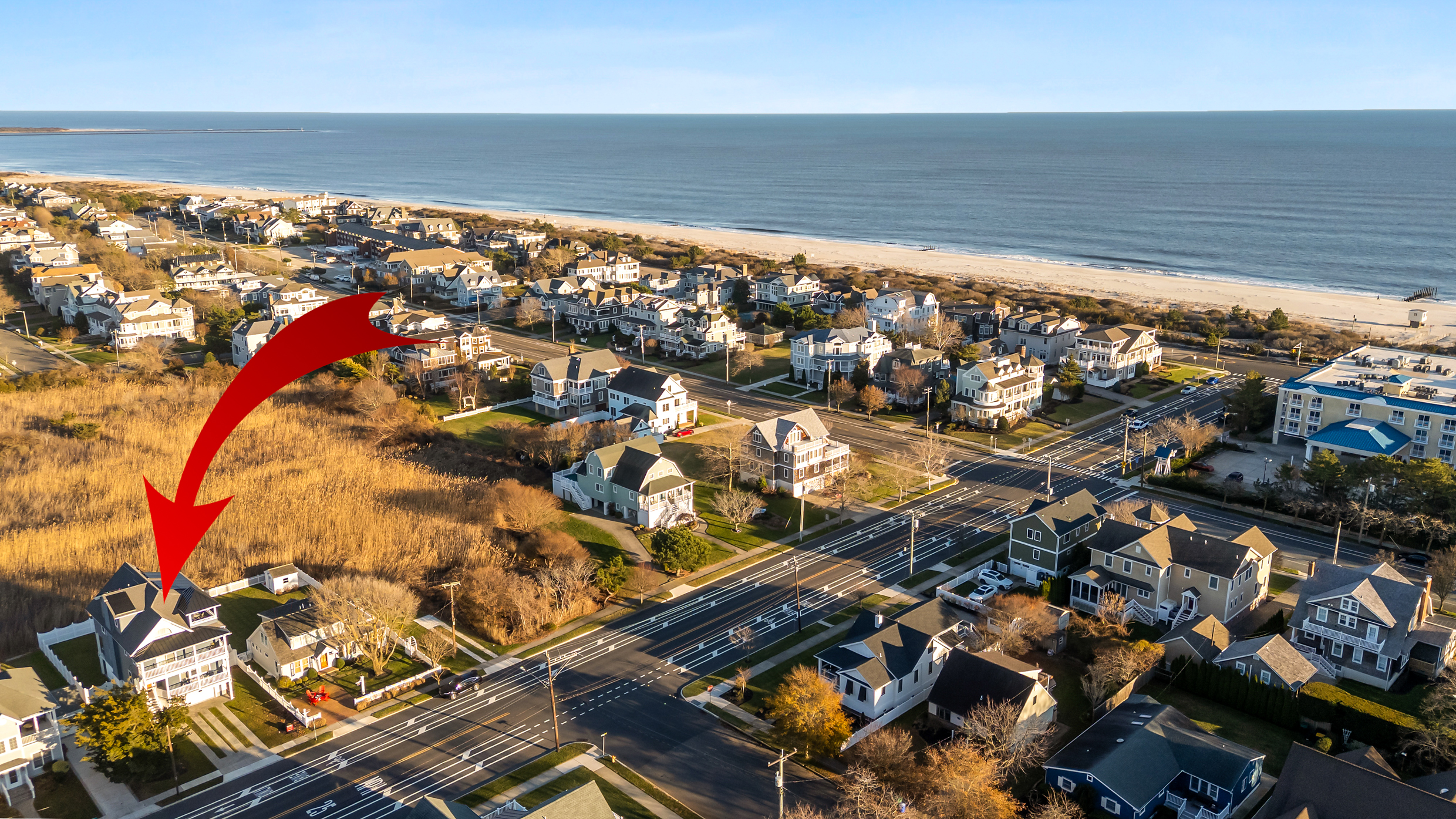 Aerial View Of Property Showing Close Proximity To Beach