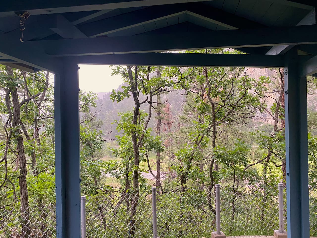 The best time to be in the gazebo is when it rains!