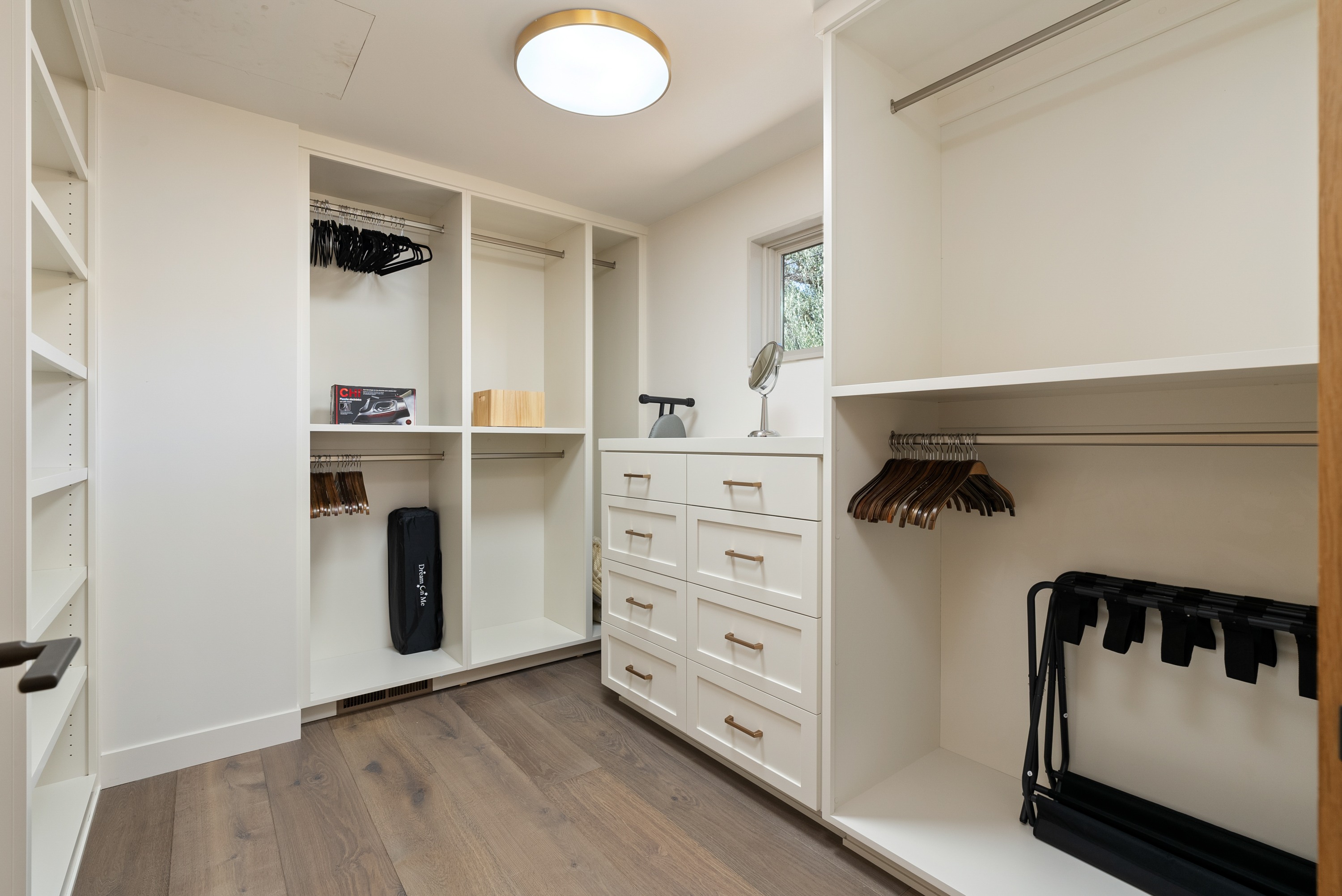 Roomy walk-in closet for all your essentials
