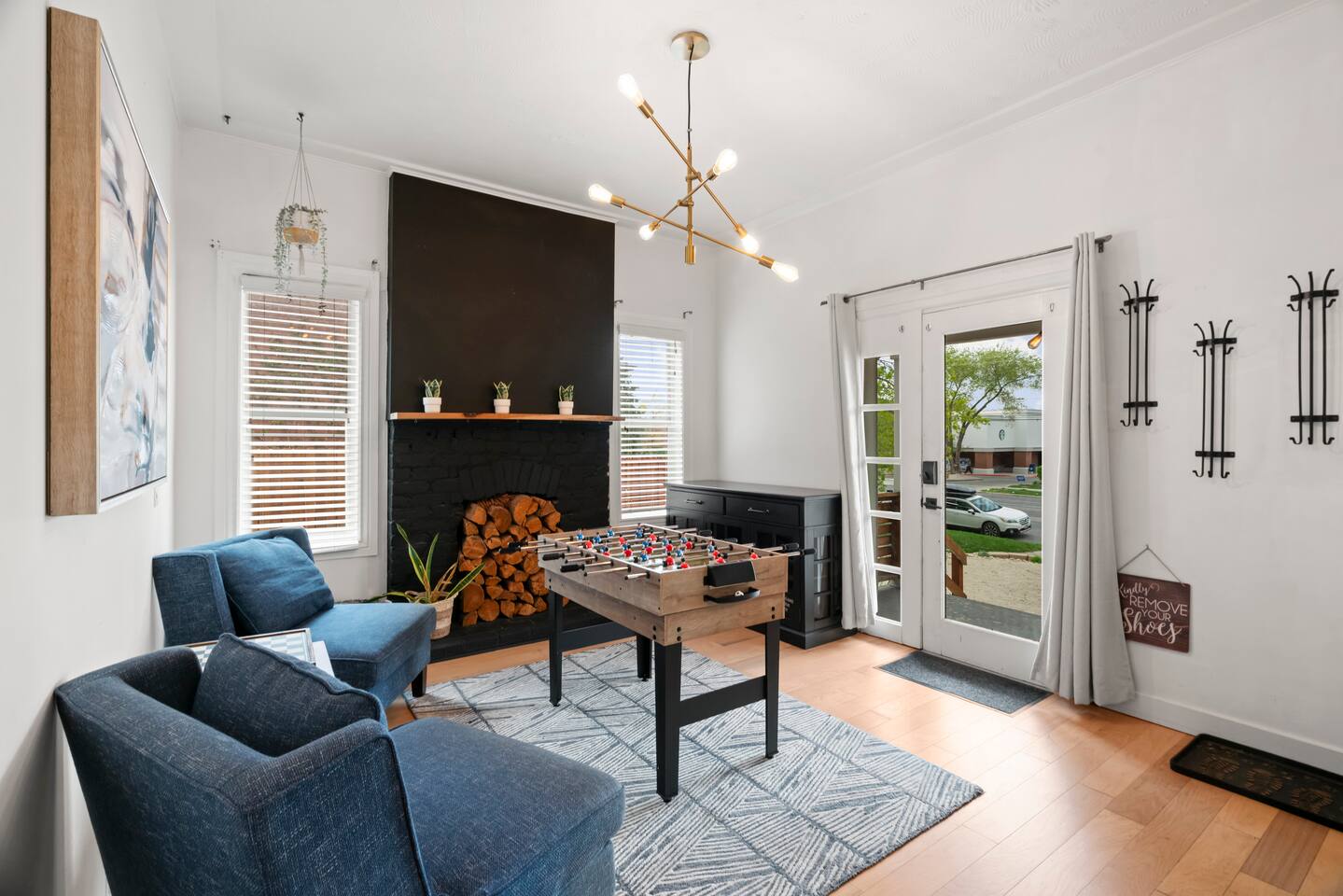 Welcome in — this cozy, classic entry is the perfect place to shake off the snow, hang your coat, kick off your boots, and feel instantly at home.