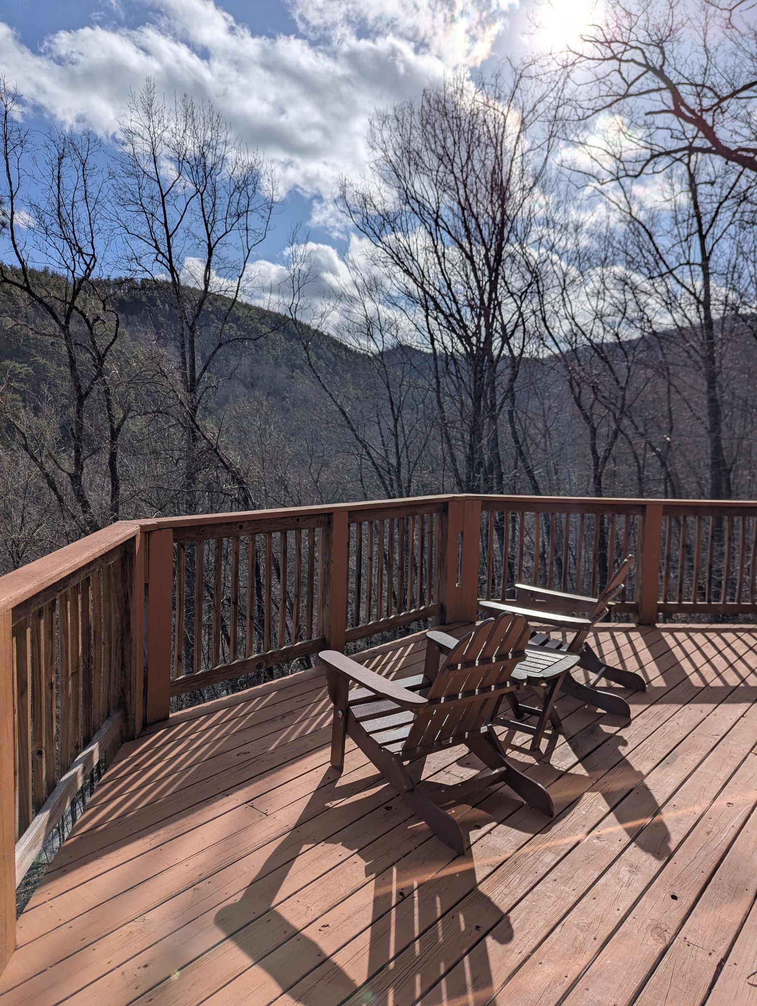 Winter views from upper deck