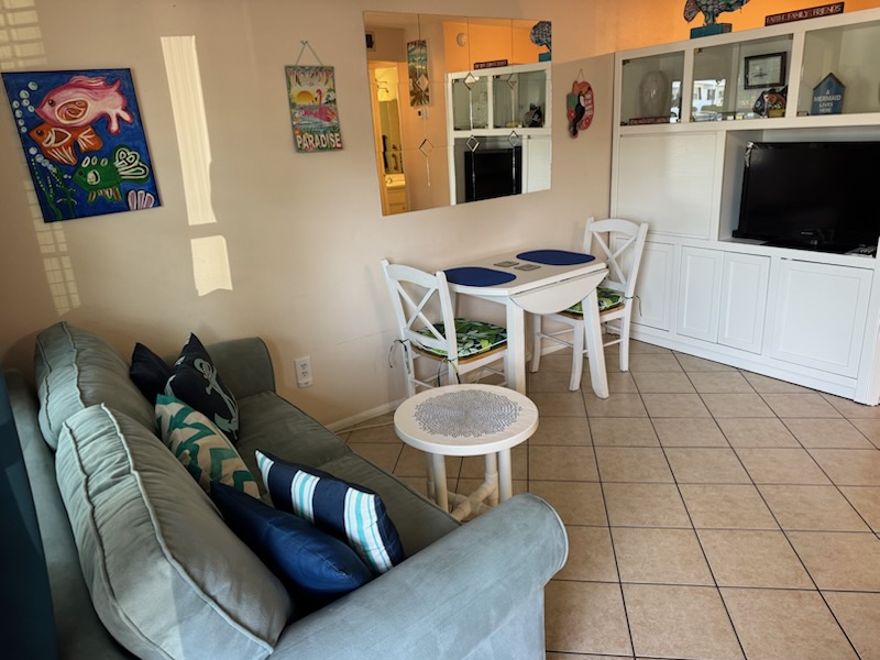 Living area - full size sleeper