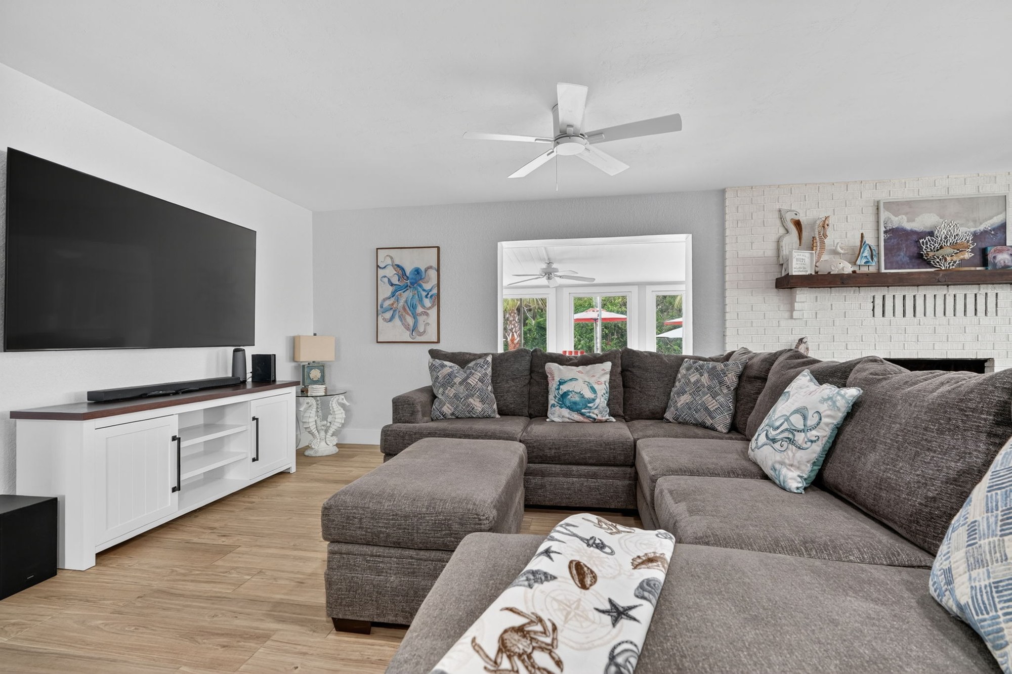 Living room sectional seating