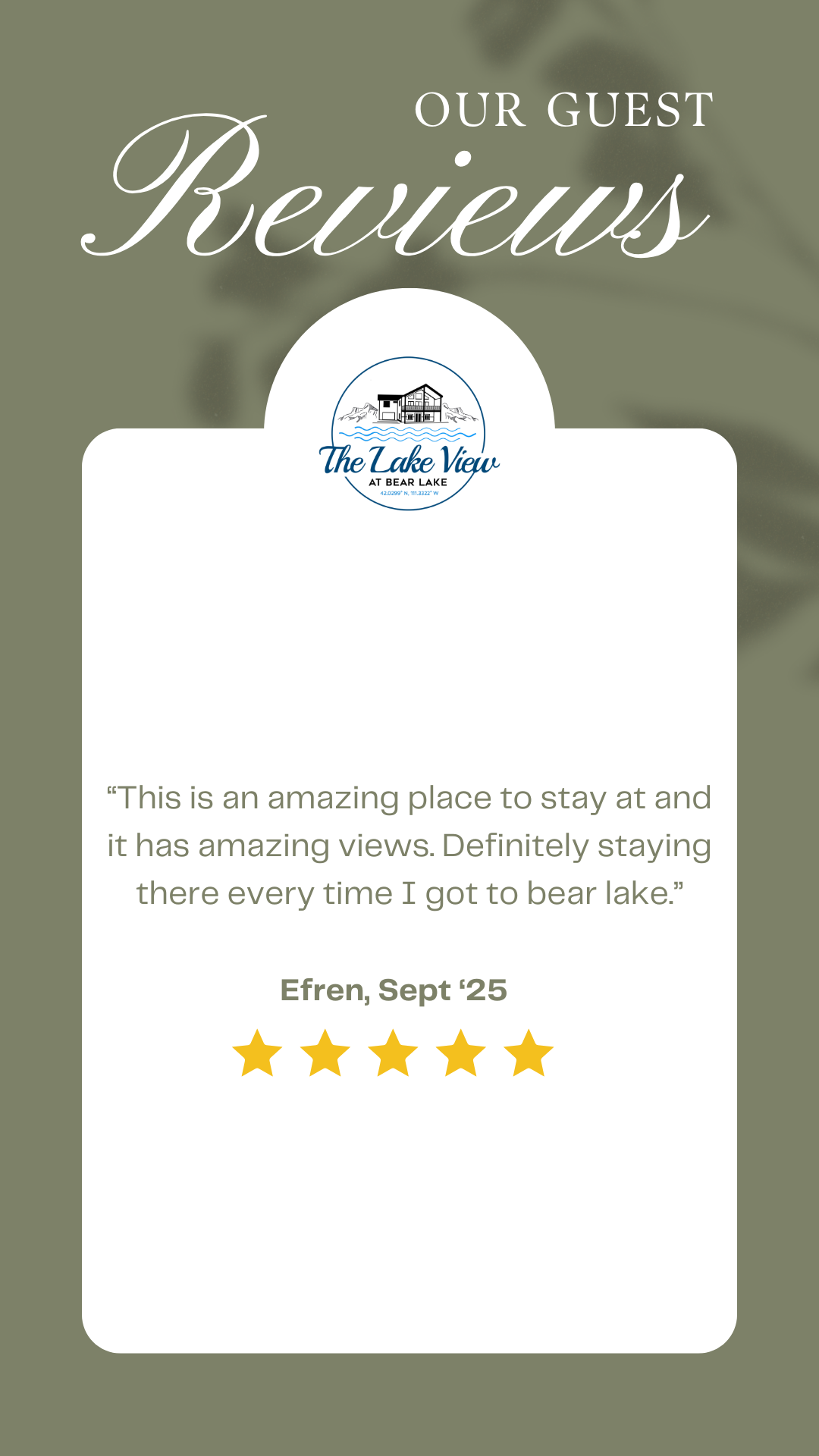 We don't ask for specific rating reviews, we simply ask for an honest review!