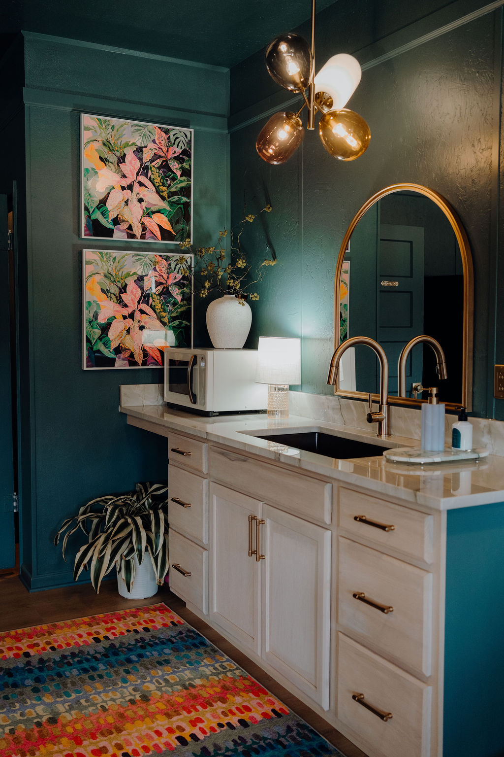 Game Room Sink and Microwave