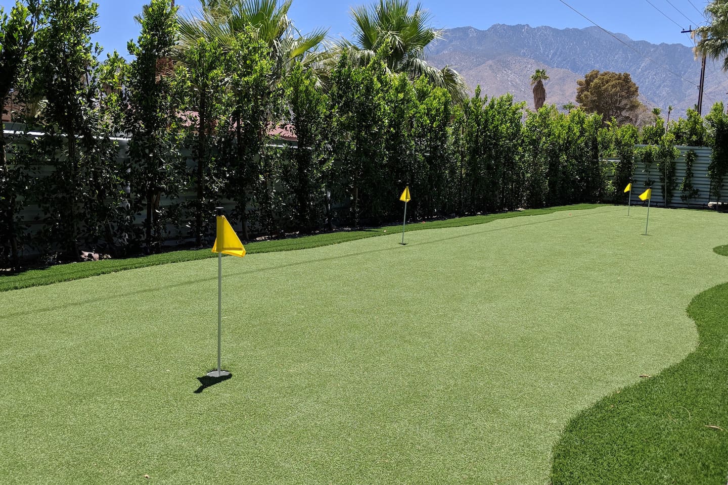 Giant 5 hole putt putt course with light up holes for night play