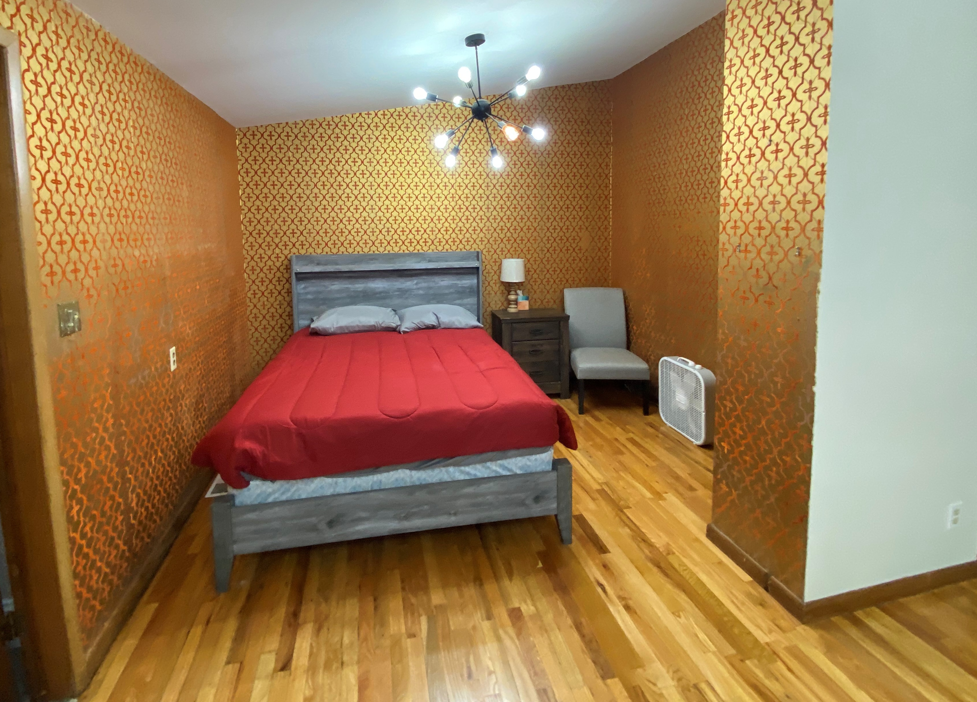 First Floor Open Living and Bedroom
