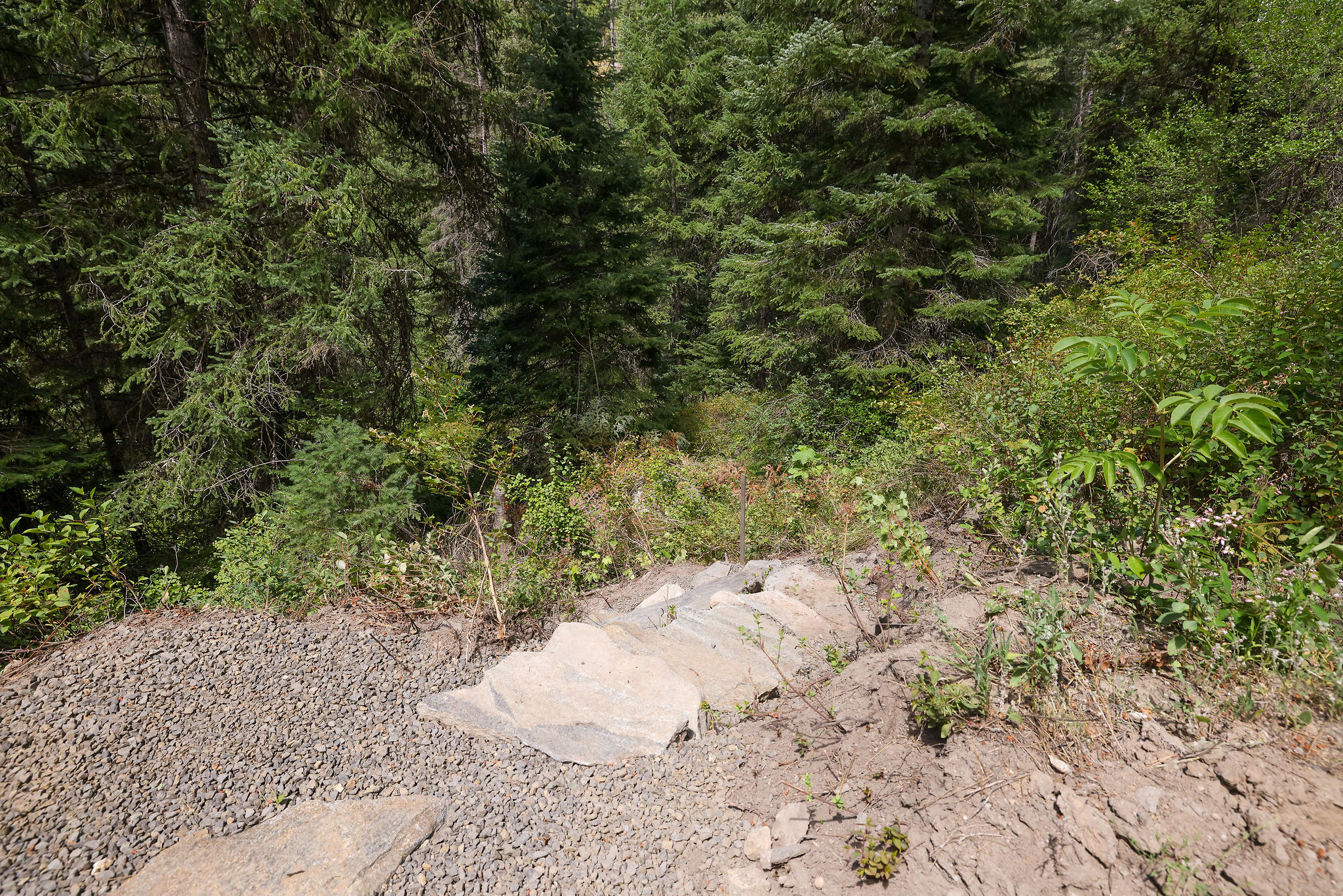 Follow the pathway to the hot springs