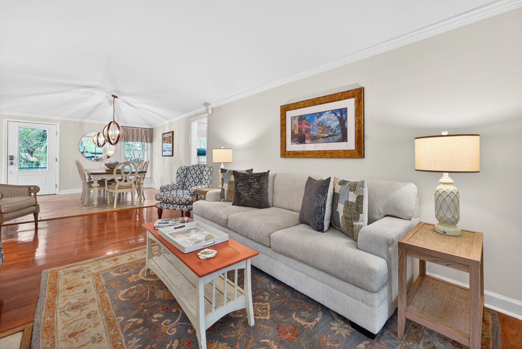 Living Room | Seaside Cottage | IOP Escapes | 31 Twin Oaks, Isle of Palms, SC