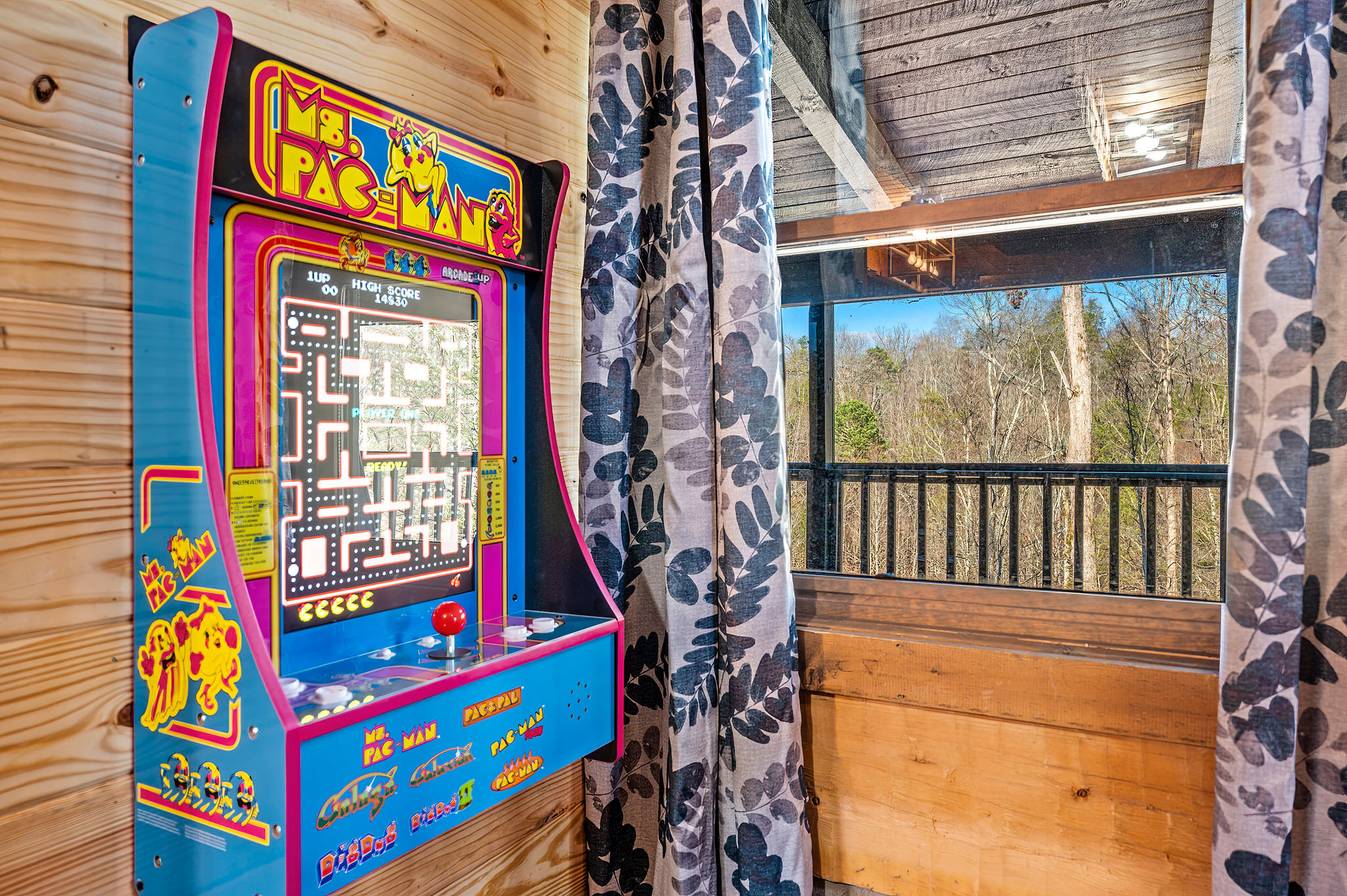 Test your skills on a game of Ms. Pac-Man
