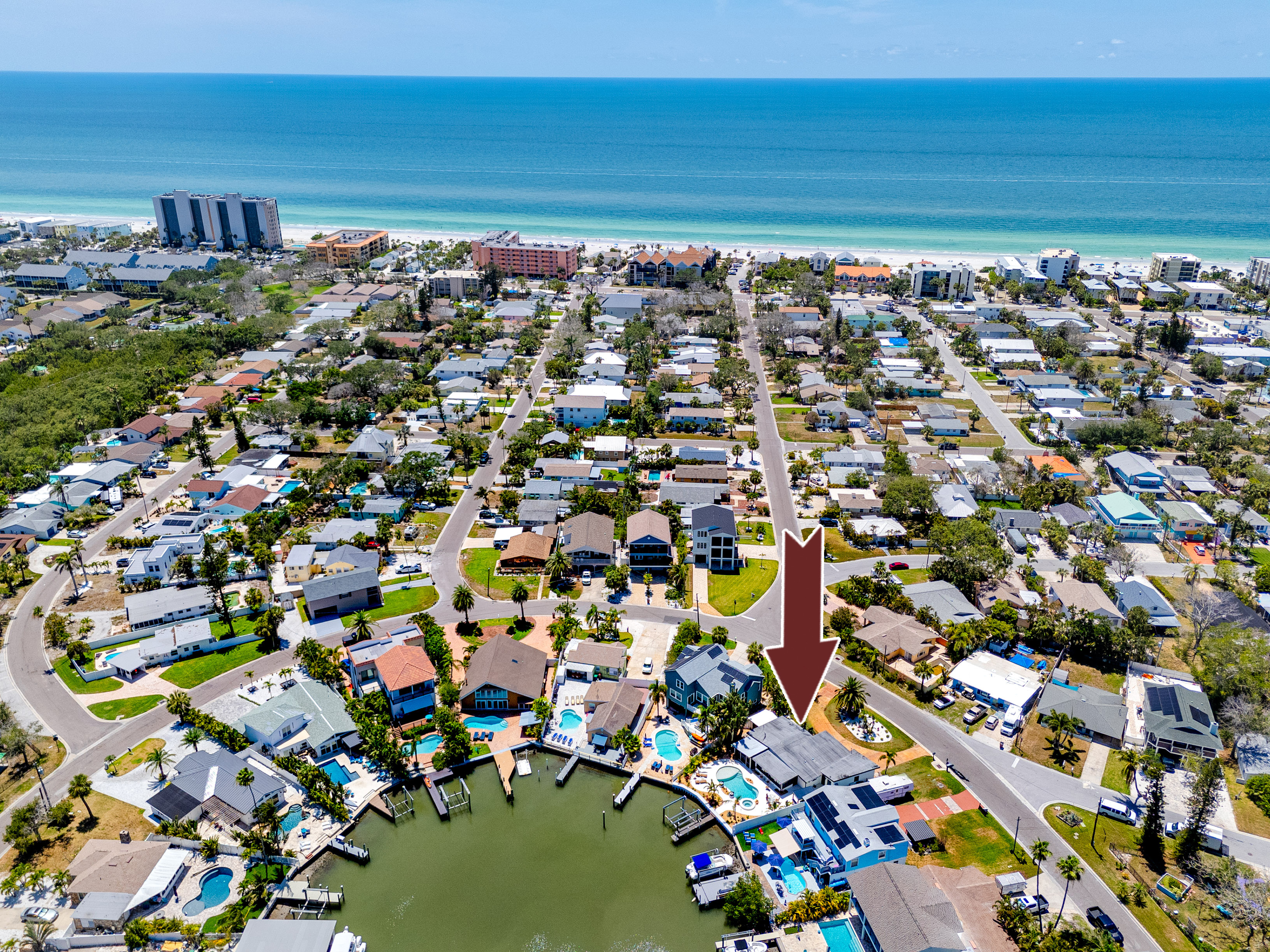 "Very short walk to white sandy Beach"