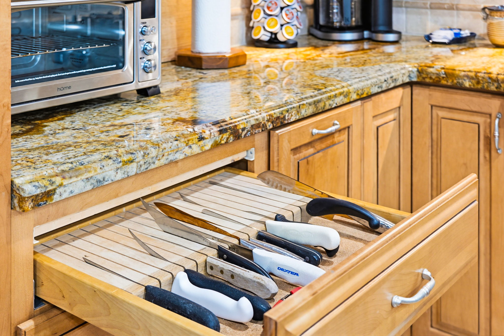 Well stocked drawers.