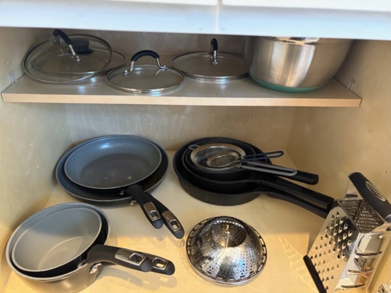 Cookware and kitchen essentials provided