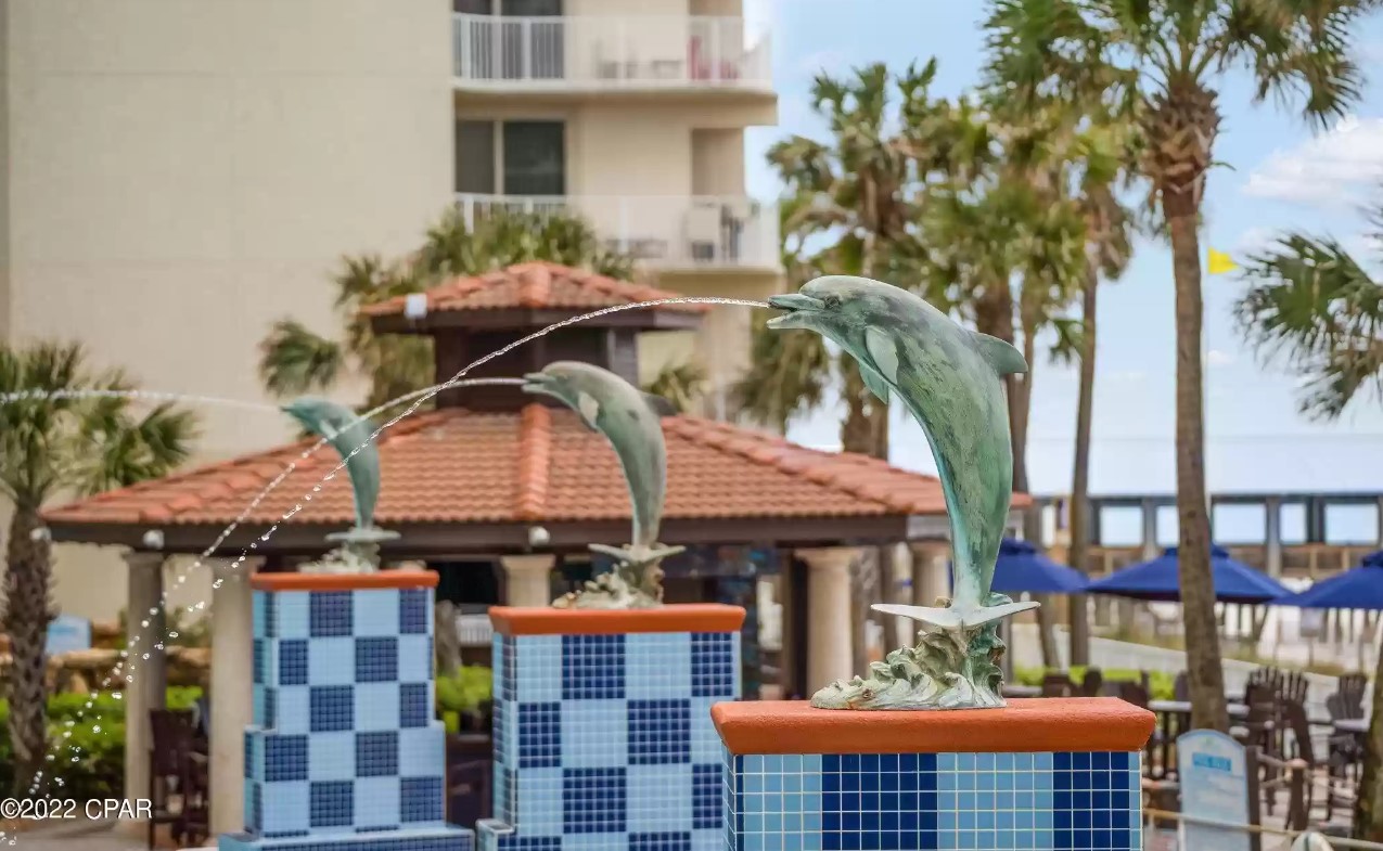 Resort Pool Fountain