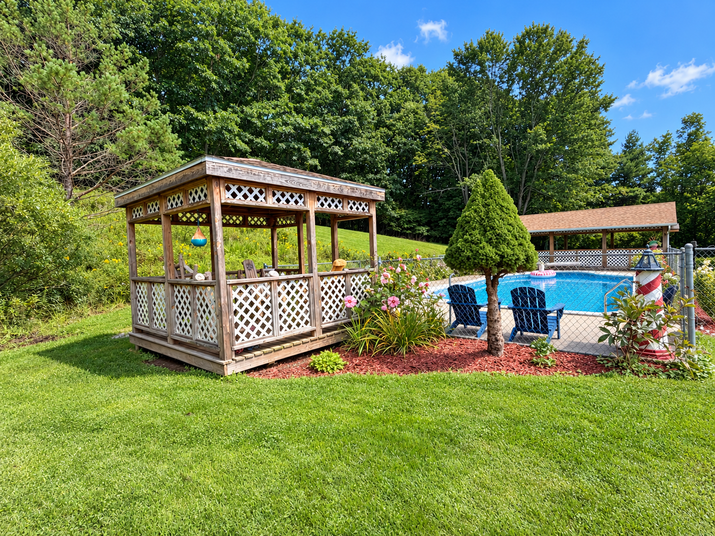 Gazebo by the pool