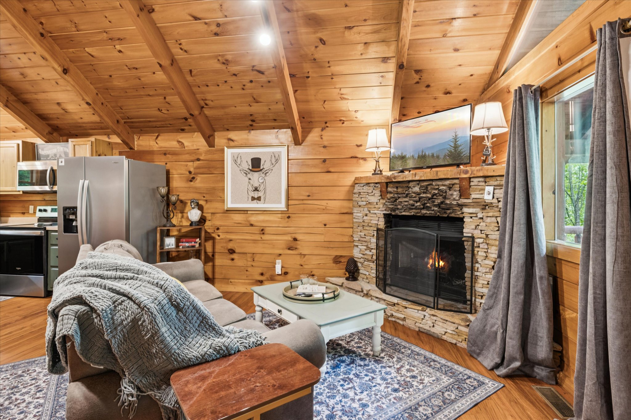 Entry level living room area
