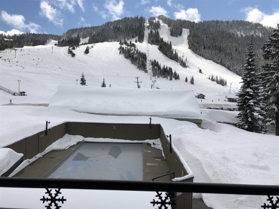 View from outside balcony.