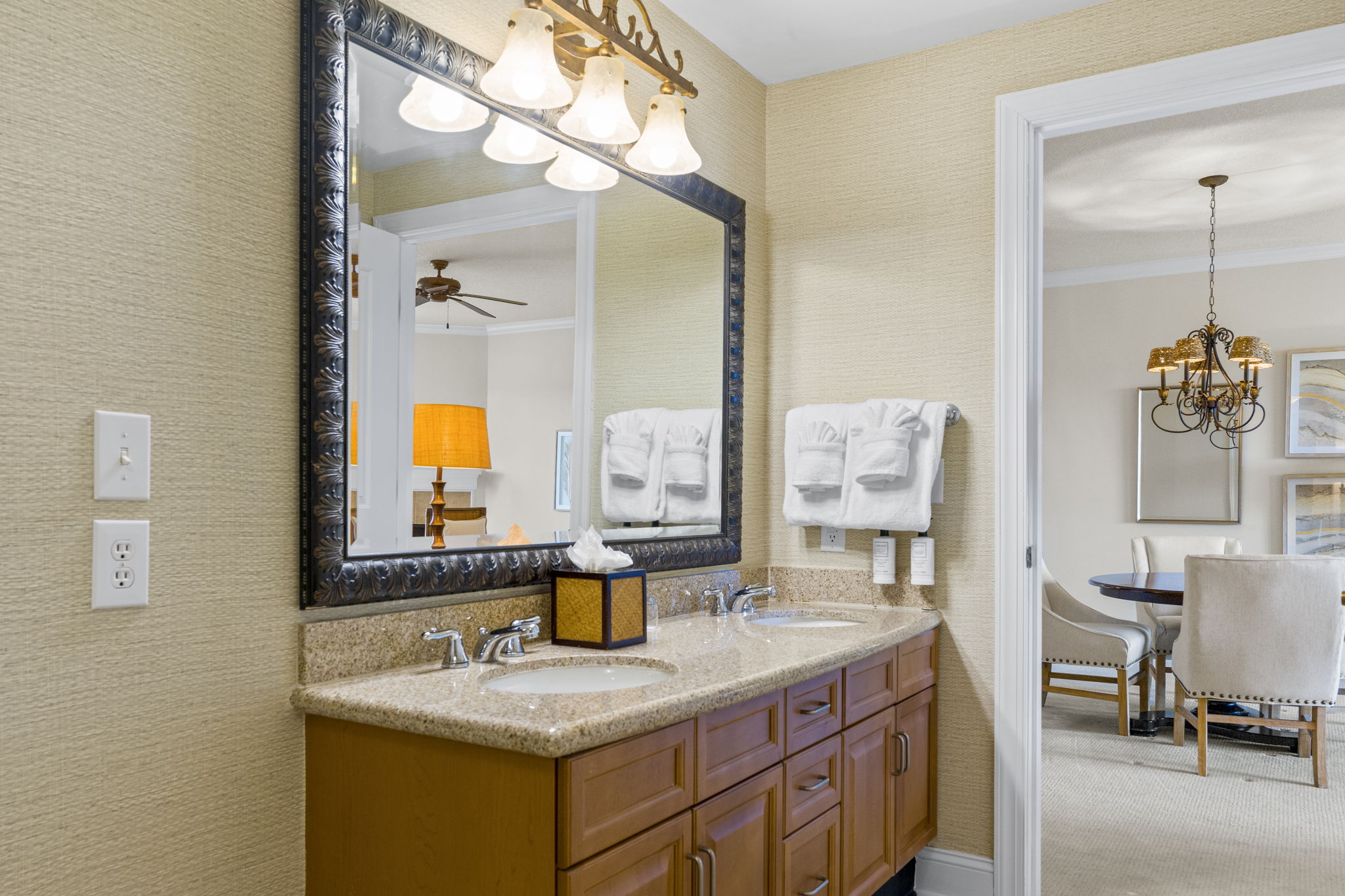 Guest Bathroom connecting to Living Room and Guest Bedroom