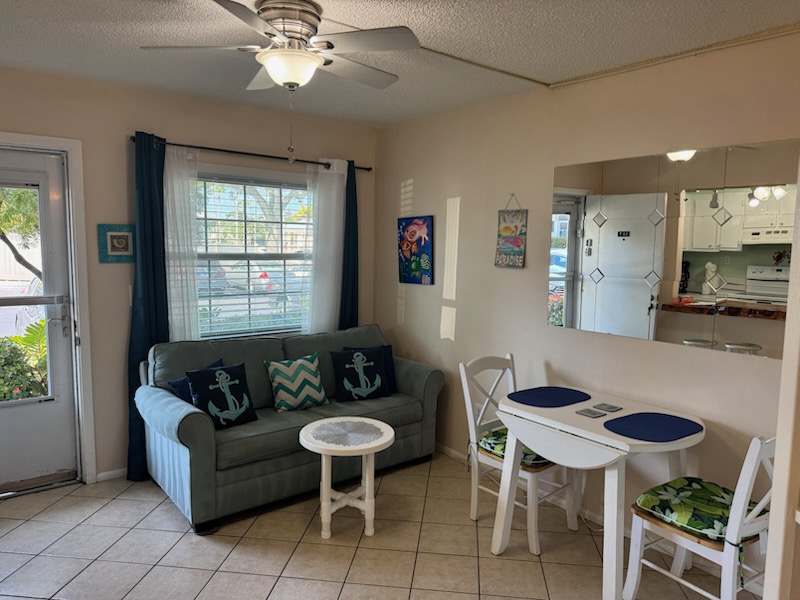 Living area - full size sleeper
