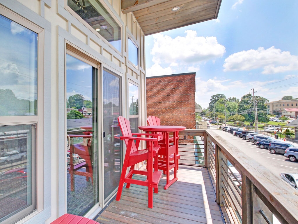 Blue Ridge Loft: View from your private balcony