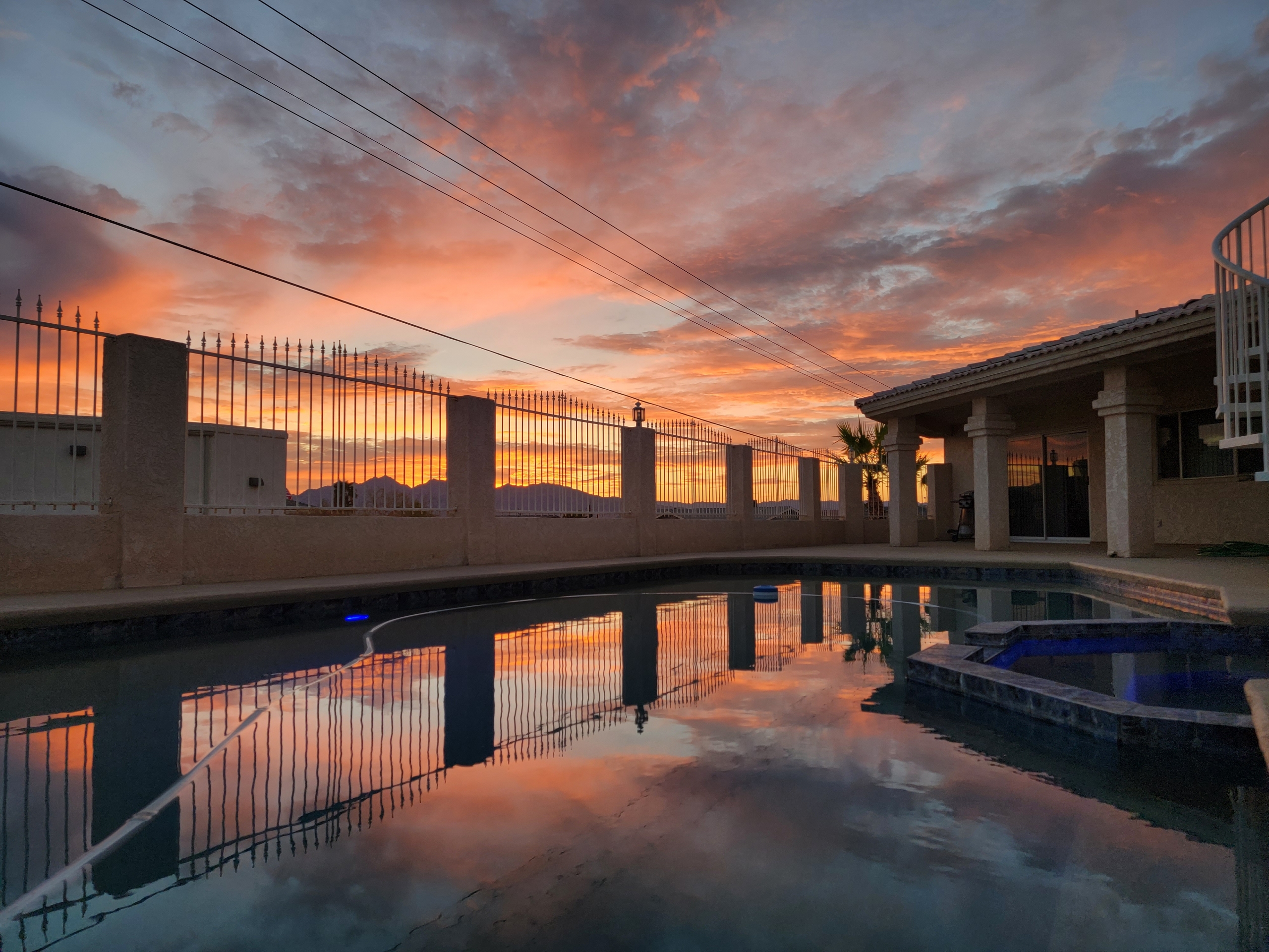 Sunset pool settings