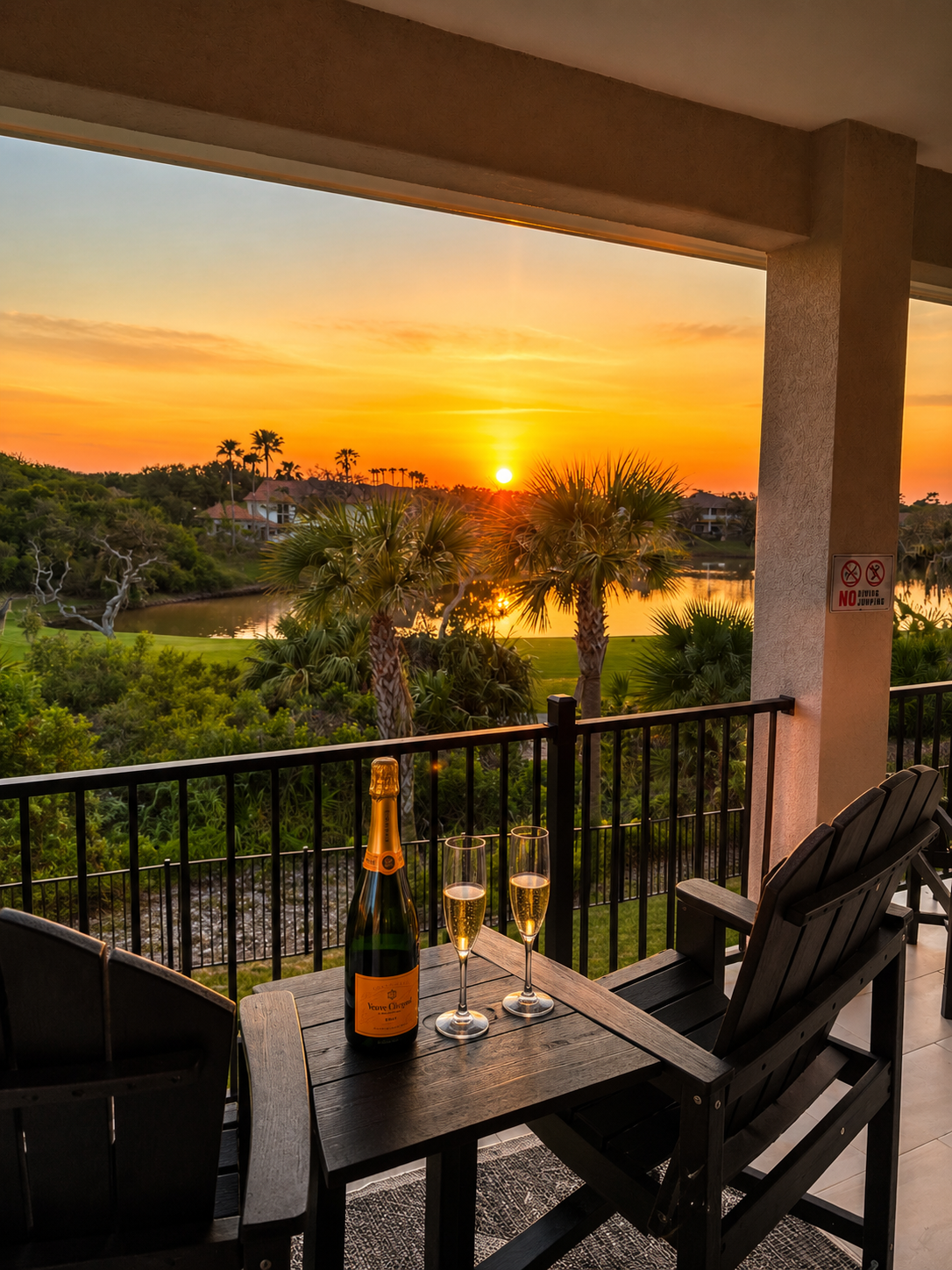 After the little ones are tucked in, this balcony belongs to the two of you. Pour the champagne, toast to the day, and watch the sun melt into the lake in a blaze of gold. Some of the sweetest vacation moments are quiet, grown-up, and unforgettable.